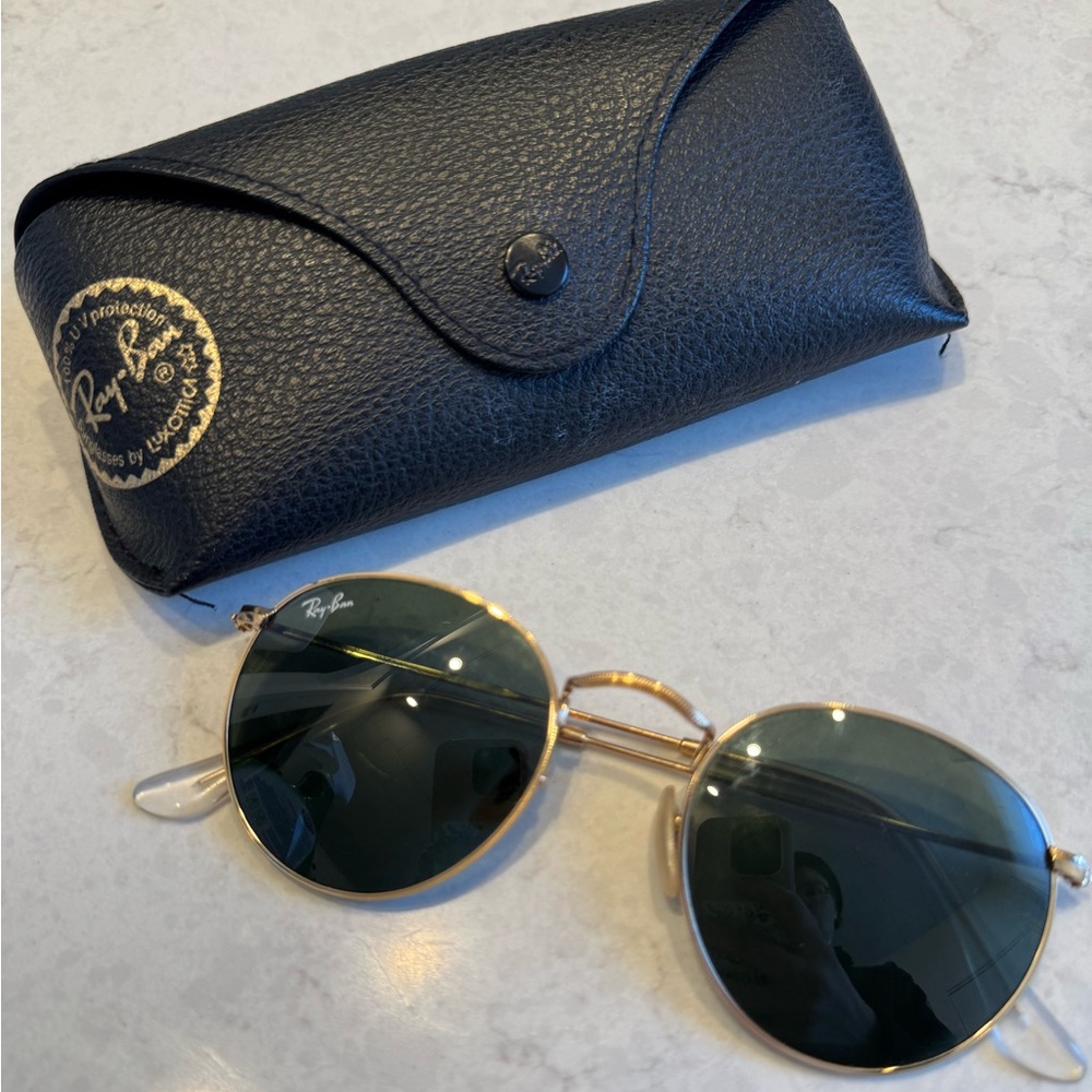 Ray-Ban Round Metal RB3447 black Lens like New